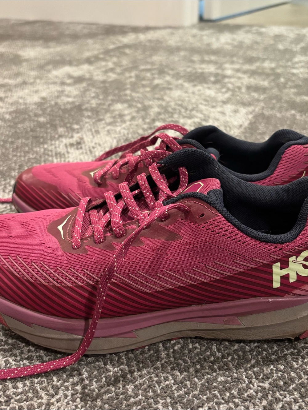 Hoka One One Torrent 2 Pink Lime Outdoor Athletic Shoes Womens U.S. 9 - Picture 3 of 6